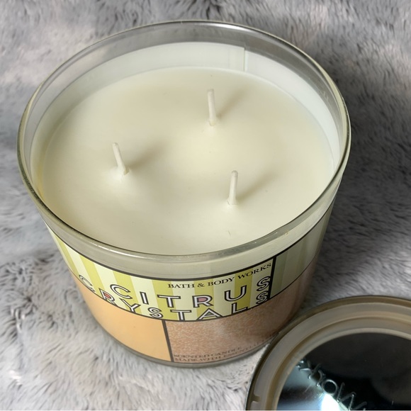 Citrus Crystals 3-Wick Candle from Bath & Body Works (2019) BBW - Picture 2 of 3